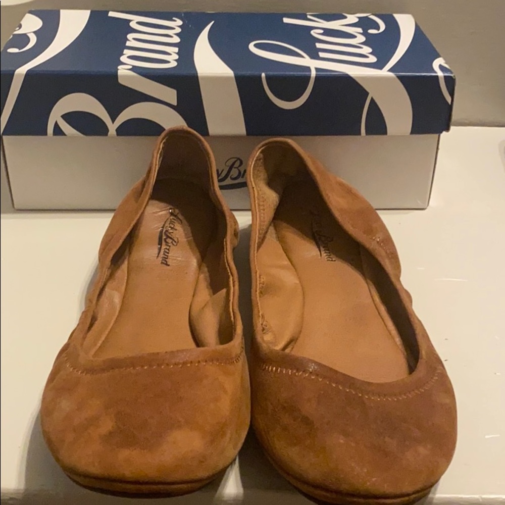 Leather flats